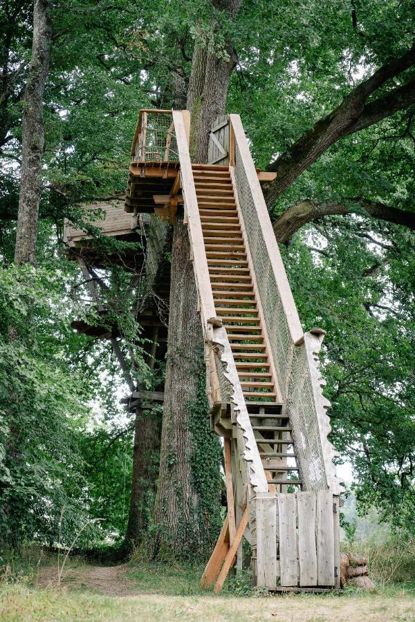 Cabane Perchee Dans Les Arbres Saint-Hilaire-en-Morvan Exterior photo